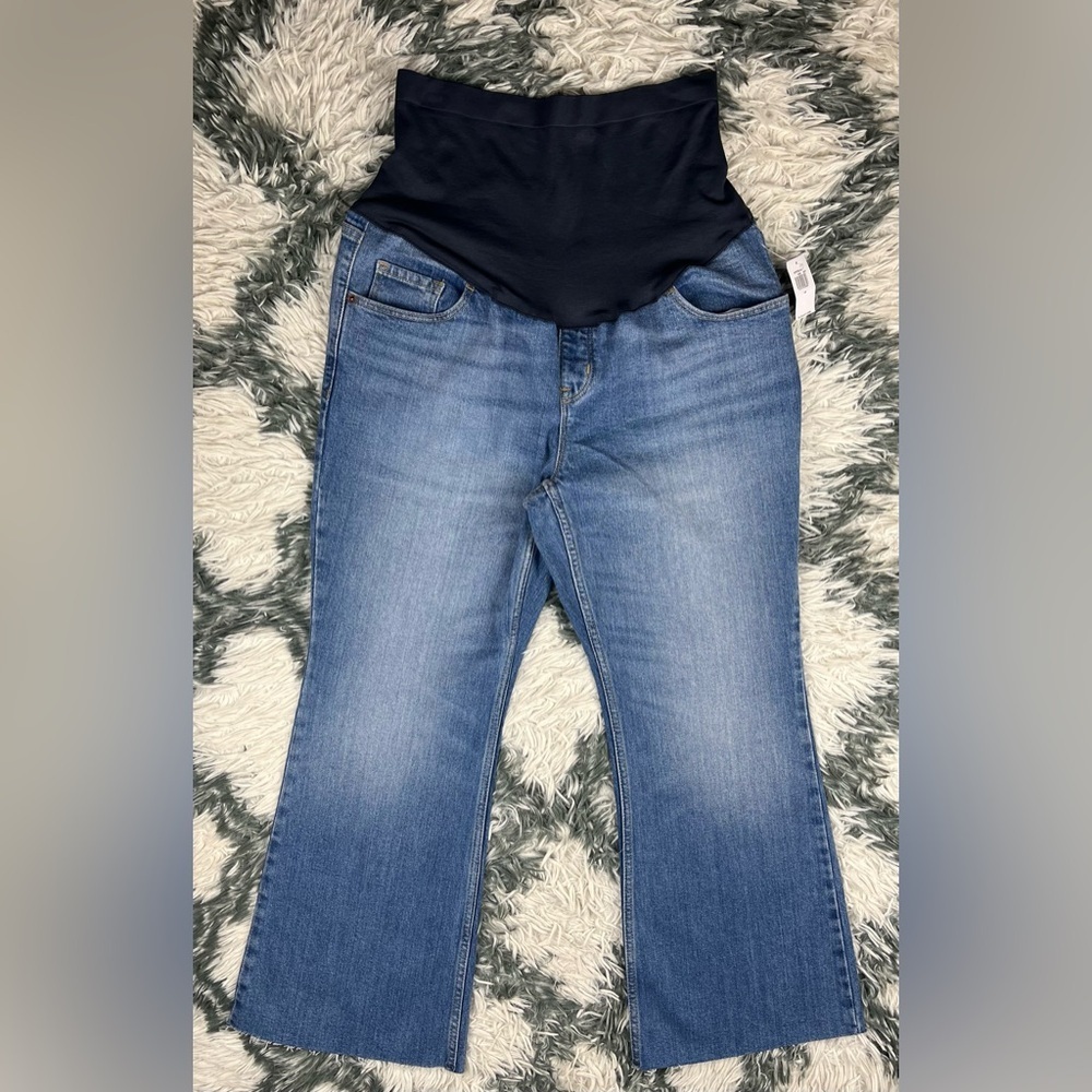 NWT Old Navy Women's Maternity Flare Full Panel Jeans Size 14